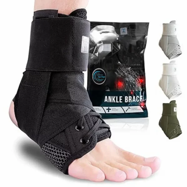 Lace up ankle brace