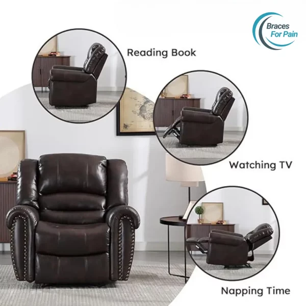 reclining leather sofa